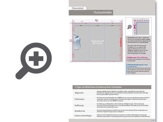 Product Bild aufsteller_prisma_gro___mit_glanzfolie_kaschiert